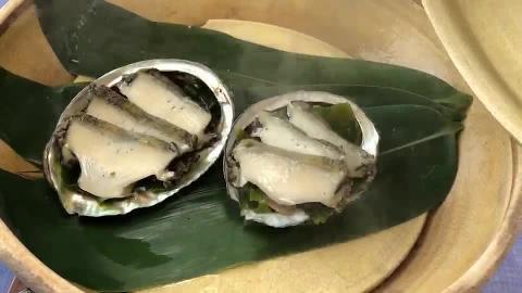 Steamed abalone (Kuchifuku course May)