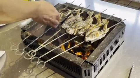 魚を焼く際の火加減調整②