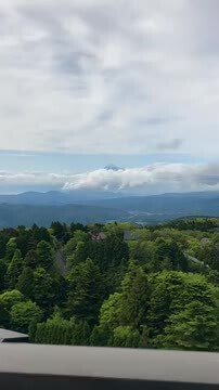 ホテルからの富士山の眺め